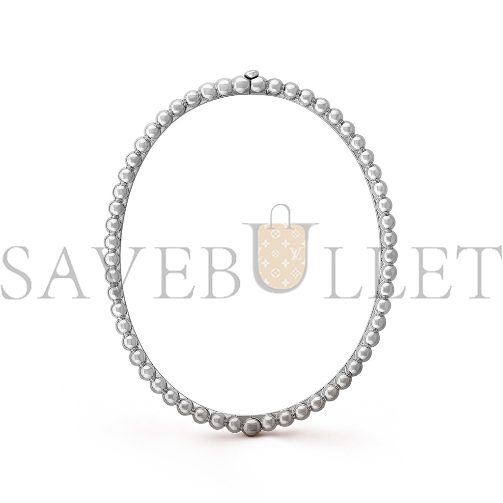 VAN CLEEF ARPELS PERLÉE PEARLS OF GOLD BRACELET, EXTRA SMALL MODEL- WHITE GOLD  VCARO7TD00